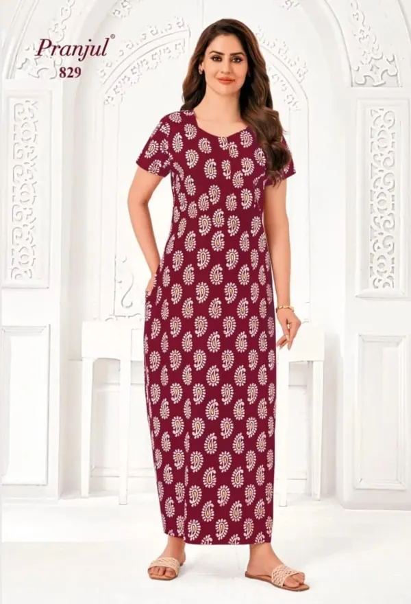 Pure Cotton Pranjul Nighty |PN829